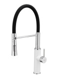 Кух.смеситель FRAP F4452-8 с картриджем черно-белый